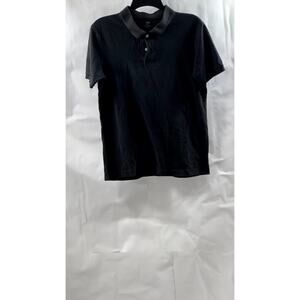 OLD NAVY Boy’s Black Regular-Fit Short Sleeve Polo Shirt SZ XL (14-16)
